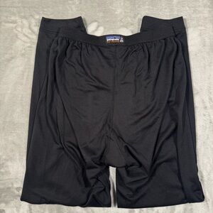 Patagonia Capilene Base Layer Pants Mens Large Black USA Made